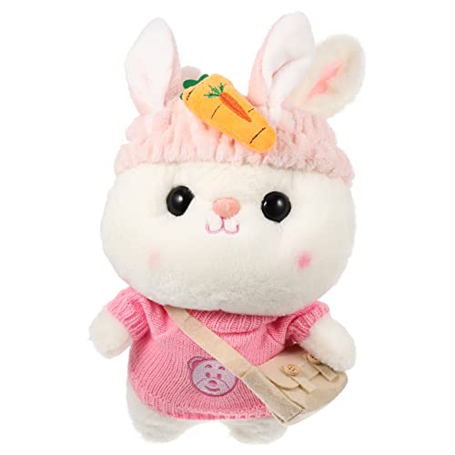 LRXIYODE Pullover Hase Dekorativer Stoffhase Kindergeschenk Entzückender Stoffhase Gefüllte Hasenpuppe Bunny Toy Schöner Kuschelhase Ausgestopftes Hasenpuppenspielzeug Plüsch von LRXIYODE