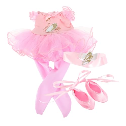 LRXIYODE Puppen Ballettkleidung mit Ballettrock Schuhen und Haarschmuck Puppen Ballettoutfit für Tanz Party und Rollenspiele Einzigartiges Design mit Feinen Details Dreiteilig von LRXIYODE