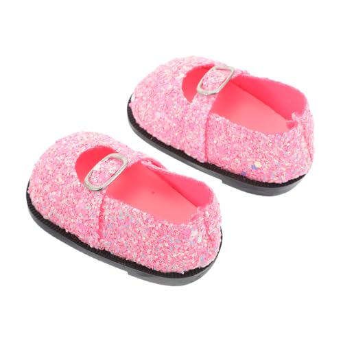 LRXIYODE Puppen Schuhe Glitzer Pailletten Miniatur Schuh für Puppenkleidung Simulierte Schuhe für Puppen Zubehör von LRXIYODE