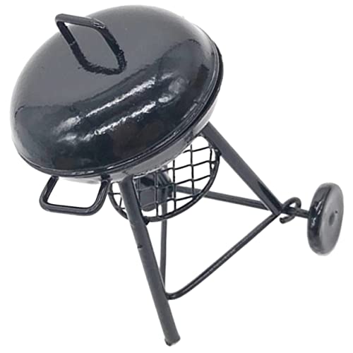 LRXIYODE Puppenhaus Simulierter Grill Miniatur-BBQ-Grill Kleiner Grillrost Szenenlayout- Küchengeräte Kleiner Hausgrill Küche, Die Requisite Spielt Grill Modell Eisen von LRXIYODE