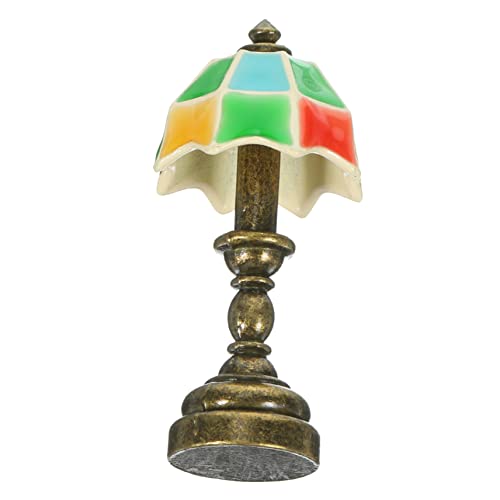 LRXIYODE Puppenhaus Tischlampe Puppenhaus Miniaturen Mini Laptop Nachttischlampe Puppenbett Miniatur Hausbausatz Miniatur Puppenhaus Schreibtischlampe Puppenhaus von LRXIYODE