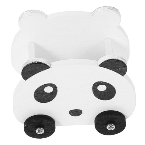 LRXIYODE Miniatur-Panda-aufbewahrungswagen Puppenhaus Holzwagen Vintage-Stil Dekorativer Mini-Wagen Für Miniatur-heimdekorationen von LRXIYODE