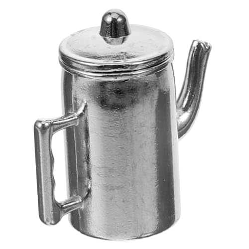 LRXIYODE Puppenhausmöbel Miniaturpuppenhaus -Kit Kaffeemaschine small Kitchen appliances bastelzeug Abdeckung Miniatur-Wassertopf-Requisite Mini-Kaffeekanne Metall Silver LRXIYODE Puppenhausmöbel Miniaturpuppenhaus -Kit Kaffeemaschine small Kitchen appliances bastelzeug Abdeckung Miniatur-Wassertopf-Requisite Mini-Kaffeekanne Metall Silver von LRXIYODE