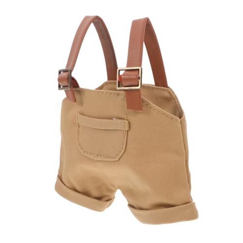 LRXIYODE Puppenoverall Kuscheltier Kleidung Kleidung Süße Puppenoutfits Wechselbare Puppenmode Wechselkleidung für Puppen Wechselbare Outfits Puppenkleider Stoff Khaki von LRXIYODE