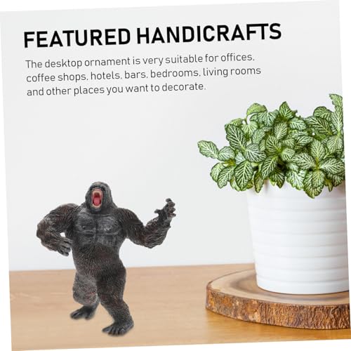 LRXIYODE Realistische Chimpansen Figur aus Kunststoff Detailgetreue Wildlife Tierfigur Leicht und Tragbar als Dekoration für Zuhause und Sammelobjekt von LRXIYODE