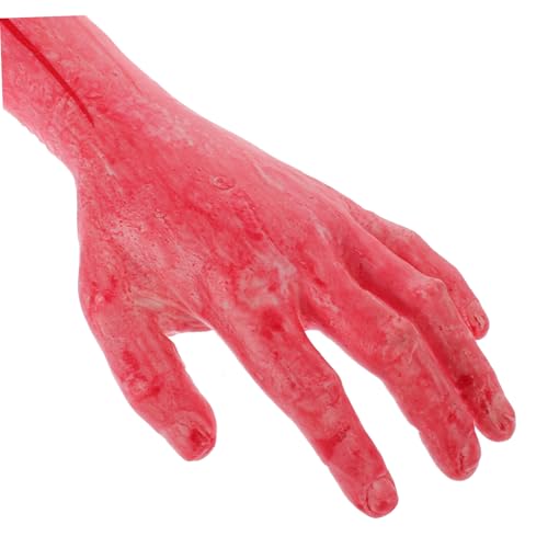 LRXIYODE Realistische Halloween Deko Abgetrennte Hand Prop Simuliertes Gebrochenes Handspielzeug für Gruselige Party und Scherzartikel Mittlere Langlebiges Material Leicht und Detailgetreu von LRXIYODE
