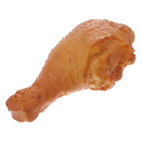 LRXIYODE Realistisches Fake Food Hähnchenbein Modell Kleines Künstliches Gebratenes Hähnchenschenkel Requisit Waschbar Wiederverwendbar Dekoration für Foto Halloween und Food Display von LRXIYODE