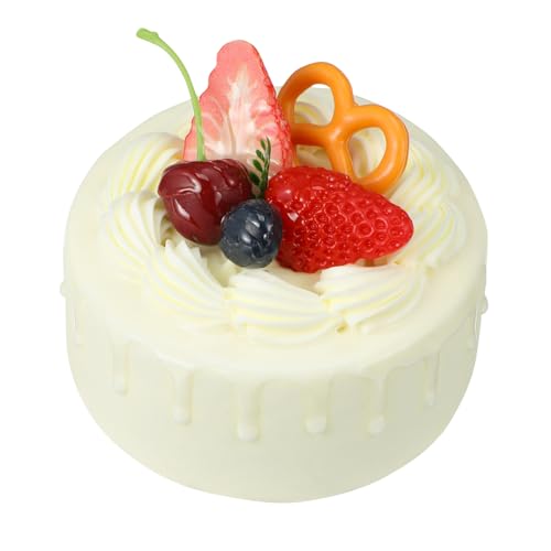 LRXIYODE Realistisches Kuchenmodell aus Langlebigem PVC Dekoratives Kunstgebäck für Fotografie Schaufenster Hochzeit Restaurant Bäckerei Party und Küchendekor Blaubeer Design von LRXIYODE