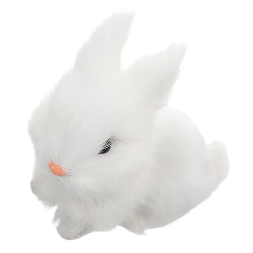 LRXIYODE Realistisches Osterhasen Plüschtier Weiches Kuscheltier mit Detailgetreuer Niedliches Häschen Plüschtier Für Osterdekoration Lebensechte Stofftiere von LRXIYODE