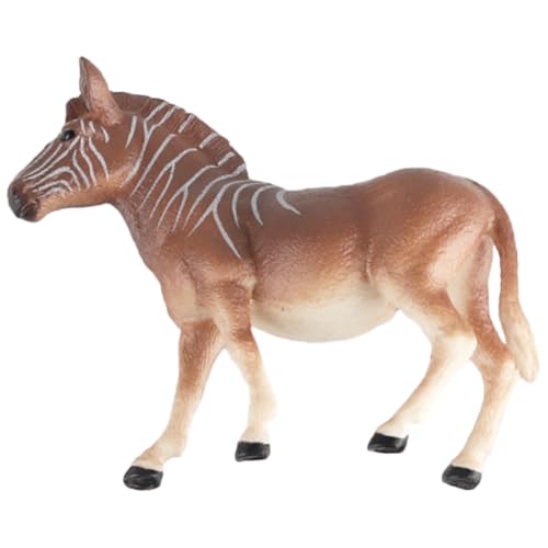 LRXIYODE Realistisches Zebrass Modell Tierfigur aus Kunststoff Lebensechte Simulation mit Detailreicher Gestaltung Dekoratives Tiermodell für Zimmer Kinderzimmer und Naturfreunde von LRXIYODE