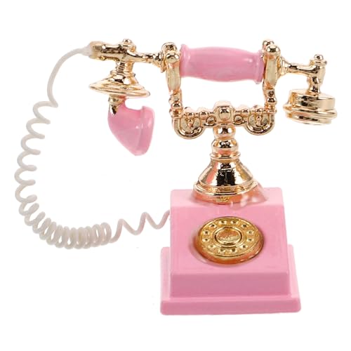 LRXIYODE Retro Miniatur Wählscheiben Telefon für Puppenhaus Detailliertes Vintage Telefonmodell in Realistische Miniatur für Puppenhaus Möbel und Dekoration LRXIYODE Retro Miniatur Wählscheiben Telefon für Puppenhaus Detailliertes Vintage Telefonmodell in Realistische Miniatur für Puppenhaus Möbel und Dekoration von LRXIYODE