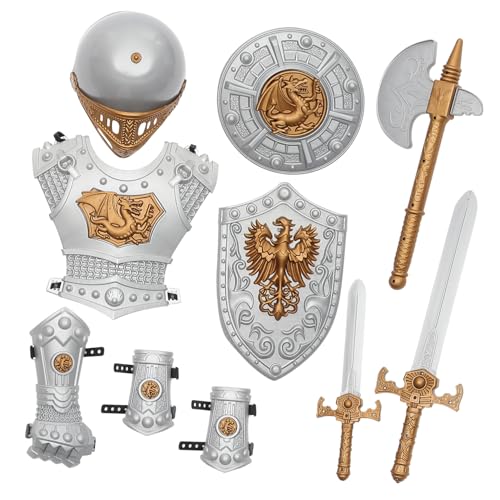 LRXIYODE Ritter Kostüm für Teiliges Halloween Cosplay Outfit für Mittelalterliches Rollenspiel und Aufführungen für Geburtstagsfeiern und Kostümpartys LRXIYODE Ritter Kostüm für Teiliges Halloween Cosplay Outfit für Mittelalterliches Rollenspiel und Aufführungen für Geburtstagsfeiern und Kostümpartys von LRXIYODE