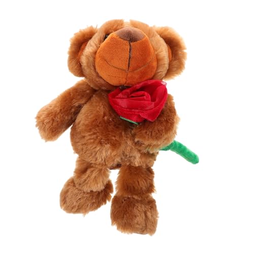 LRXIYODE Rosen Süßes Plüschtier zum Valentinstag und Weihnachten Romantischer Bär für Mutter und Tiefbraun mit Klassischer LRXIYODE Rosen Süßes Plüschtier zum Valentinstag und Weihnachten Romantischer Bär für Mutter und Tiefbraun mit Klassischer von LRXIYODE