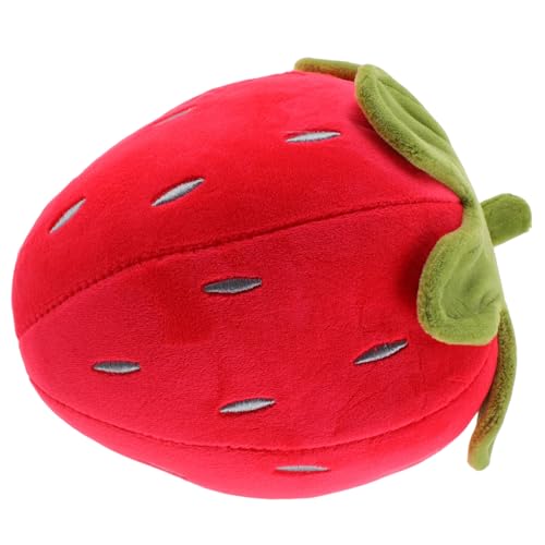 LRXIYODE Rotes Erdbeer Plüschkissen Weiches Kuscheltier Sofa Dekoration Kreatives für Mädchen Niedliche Erdbeerpuppe für Wohnzimmer und Schlafzimmer Zufällige Farbe Zufällige Farbe von LRXIYODE