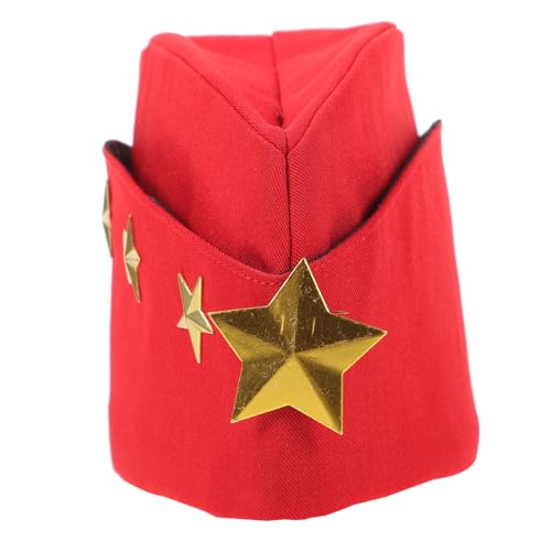 LRXIYODE Russische Kapitänsmütze mit Offenem Design und Gelber Fünf Sterne Verzierung Verstellbare Matrosenmütze für Herren Party und Karnevalsboot Accessoire Langlebig und Komfortabel LRXIYODE Russische Kapitänsmütze mit Offenem Design und Gelber Fünf Sterne Verzierung Verstellbare Matrosenmütze für Herren Party und Karnevalsboot Accessoire Langlebig und Komfortabel von LRXIYODE