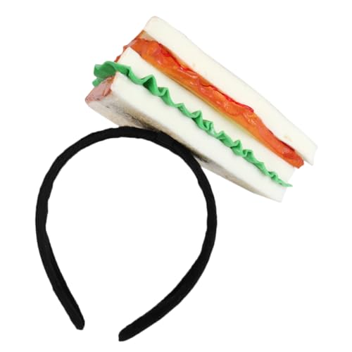 LRXIYODE Sandwich Haarband Lustiges Food Haaraccessoire Leichtes Hautfreundliches Party Stirnband für Halloween Karneval Cosplay LRXIYODE Sandwich Haarband Lustiges Food Haaraccessoire Leichtes Hautfreundliches Party Stirnband für Halloween Karneval Cosplay von LRXIYODE
