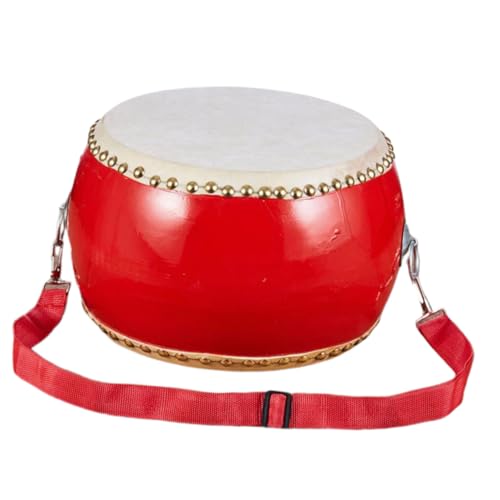 LRXIYODE Schlagzeug Trommel mit Sticks und Tragegurt Handgefertigtes Holz Percussion Instrument für Musikförderung und Rhythmusspiel zur Entwicklung der Hand Auge Koordination von LRXIYODE