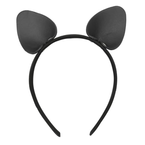 LRXIYODE Schwarzes Leder Stirnband Hasenohren Damen Haarreifen Party Kopfschmuck Lustiges Accessoire für Karneval und Cosplay Leicht Langlebig und Modisch LRXIYODE Schwarzes Leder Stirnband Hasenohren Damen Haarreifen Party Kopfschmuck Lustiges Accessoire für Karneval und Cosplay Leicht Langlebig und Modisch von LRXIYODE