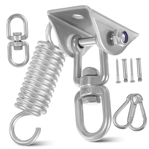 LRXIYODE Schwerlast Swing Hänger mit Drehung Rostfrei Hohe Tragkraft Schrauben für Hängematten Yogatücher und Outdoor Schaukelbefestigung LRXIYODE Schwerlast Swing Hänger mit Drehung Rostfrei Hohe Tragkraft Schrauben für Hängematten Yogatücher und Outdoor Schaukelbefestigung von LRXIYODE