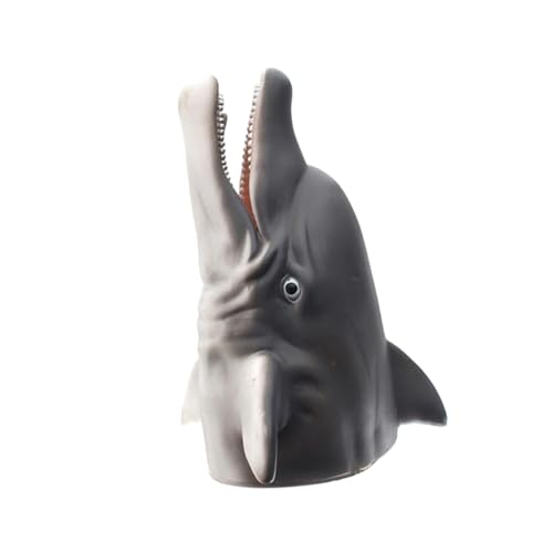 LRXIYODE Simulation Dolphin Handpuppe für Lustiges Rollenspielzeug Interaktives Meerestier Kreatives Geschichtenerzählen Sichere Materialien für Jungen und Mädchen von LRXIYODE