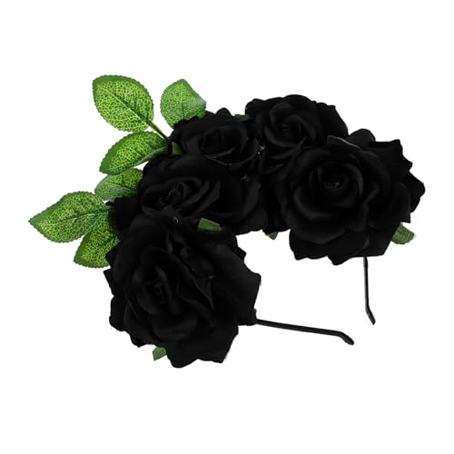 LRXIYODE Simulation Haarreif Halloween Haarschmuck für Damen Blumen Stirnband Kostüm Party Zubehör von LRXIYODE