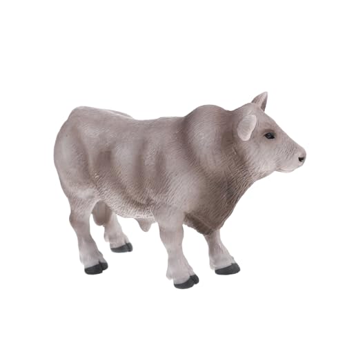 LRXIYODE Simulierte Kuhverzierungen Kuh Figur Miniaturkühe Tiere Kuscheltier Kuhfigur Animal Figures plastikenten Home Decor Tiermodell wohnraumdeko Kühe Figuren Kuhfiguren Brown von LRXIYODE
