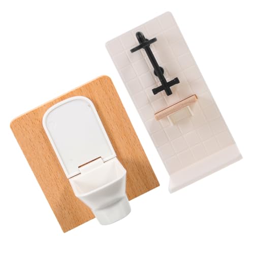 LRXIYODE Simulierte Puppenzimmermöbel Mini Toilette Puppenhaus Miniatur Puppenhaus Badezimmer Dusche Und von LRXIYODE