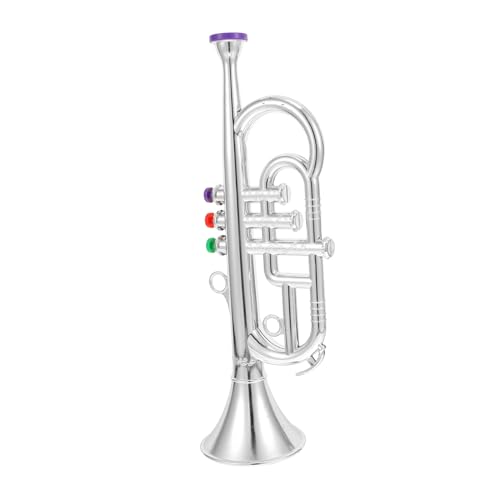 LRXIYODE Simulierte Trompete Blasinstrument aus Langlebigem Elektrobeschichtet Pädagogisches Modell für Frühe Musikalische Bildung Detailgetreues Nachahmungsinstrument Sicheres von LRXIYODE