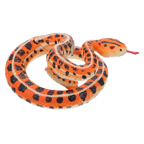 LRXIYODE Simuliertes Schlangen Reptilienmodell Realistisches Kunststoff Dekoratives Schlafzimmer Desktop Ornament für Umweltfreundlich und Sicher Lernspielzeug und Gruseliges Accessoire von LRXIYODE