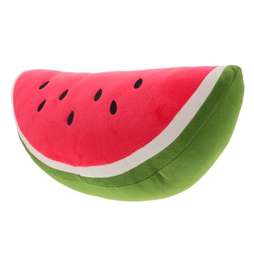 LRXIYODE Simuliertes Weiches Wassermelonenkissen Fruchtplüschchen Plüschtiere Obst Ausgestopft Fruchtkissen Kuscheltier Wassermelone Mit Früchten Gefüllte Tiere Wassermelone Plüsch von LRXIYODE