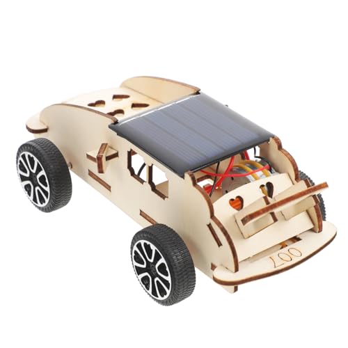 LRXIYODE Solar Bausatz Holzauto DIY Stem Sicheres Langlebiges Experimentierspielzeug Fördert Unabhängiges und Interesse an Wissenschaft Geeignet für Jungen und Mädchen Ab Jahren von LRXIYODE