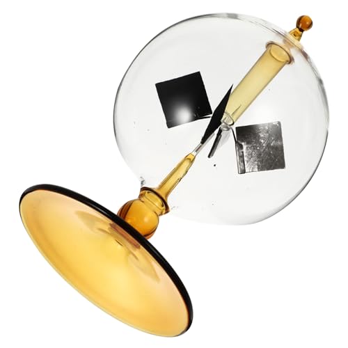 LRXIYODE Solar Crookes Strahlungsmesser mit Bunter Glaswindmühle Solarbetriebenes Lehrmittel und Dekoratives Physikspielzeug für Zuhause Büro Klassenzimmer und Geschenk von LRXIYODE
