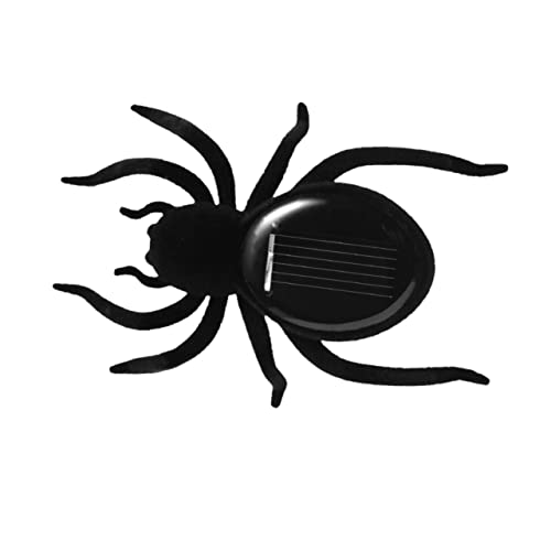 LRXIYODE Solarspielzeug Sonnenspinne Solarspinne Für Solares Kinderspielzeug Black von LRXIYODE