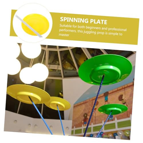 LRXIYODE Spinning Plate Set mit Stab Leichtes Jonglier und Akrobatik Zubehör für Bühnenauftritte Vielseitig Einsetzbar für Festival und Party Anfängerfreundlich Robust und Handlich LRXIYODE Spinning Plate Set mit Stab Leichtes Jonglier und Akrobatik Zubehör für Bühnenauftritte Vielseitig Einsetzbar für Festival und Party Anfängerfreundlich Robust und Handlich von LRXIYODE