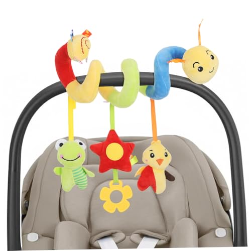 LRXIYODE Spiralförmiges Klingel Weiches Hängendes Auto Kinderwagenspielzeug Vielseitig für Babyschale Kinderbett und Buggy Buntes Greifspielzeug zur Sensorischen LRXIYODE Spiralförmiges Klingel Weiches Hängendes Auto Kinderwagenspielzeug Vielseitig für Babyschale Kinderbett und Buggy Buntes Greifspielzeug zur Sensorischen von LRXIYODE