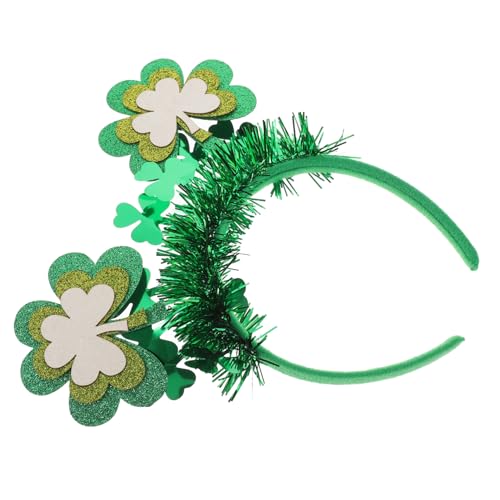 LRXIYODE St Patricks Day Haarreif Damen Haarband mit Grünem Kleeblatt Design Festliches Kostüm Accessoire für Party Karneval und Cosplay Dekoratives Haarschmuck für Frauen und Mädchen von LRXIYODE
