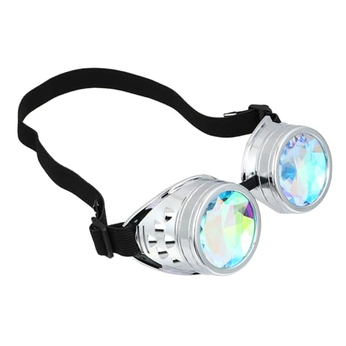LRXIYODE Steampunk Goggles mit Regenbogen Gläsern Winddichte Kostümbrille für Festivals und Partys für Erwachsene Geeignet Stylisches Accessoire für Besondere Anlässe LRXIYODE Steampunk Goggles mit Regenbogen Gläsern Winddichte Kostümbrille für Festivals und Partys für Erwachsene Geeignet Stylisches Accessoire für Besondere Anlässe von LRXIYODE