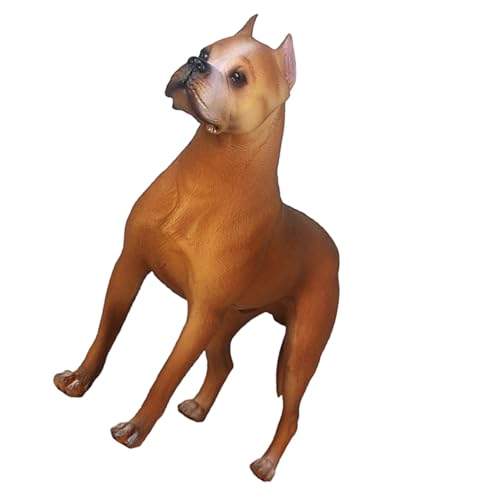 LRXIYODE Stehende Hundefiguren Als Ornament Simuliertes Hundemodell Kleines Hundemodell Für Heimdekoration Blumentopf Oder Schreibtisch Hundekunst Für Junge Mädchen von LRXIYODE
