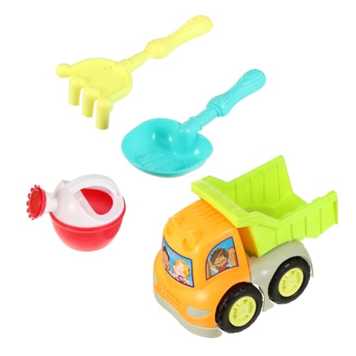 LRXIYODE Strandspielzeug Set Leichtes Tragbares Sandspielzeug Teiligem Sandfahrzeug Buntes Robustes Kooperation und Farberkennung für Strand und Garten Zufällige Farbe Zufällige Farbe von LRXIYODE