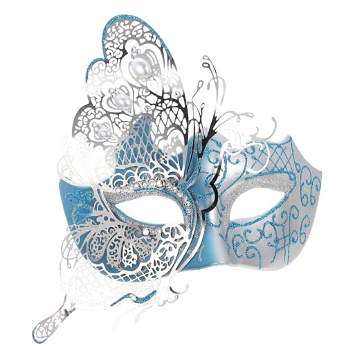 LRXIYODE Strasssteine Schmetterling Halbgesichtsmaske Damen Party Maske für Maskenball Karneval Halloween Cosplay Abschlussball LRXIYODE Strasssteine Schmetterling Halbgesichtsmaske Damen Party Maske für Maskenball Karneval Halloween Cosplay Abschlussball von LRXIYODE
