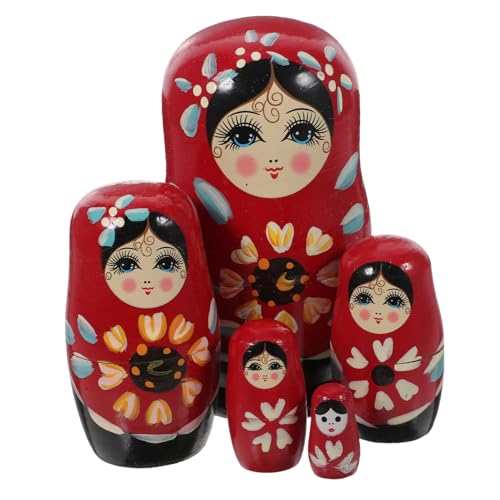 LRXIYODE Teiliges Handbemaltes Holz Mehrlagige Russische Nesting Puppen Lehrreiches DIY Holzspielzeug für Umweltfreundliche Holzdekoration Farbenfrohe Klassische Gestaltung LRXIYODE Teiliges Handbemaltes Holz Mehrlagige Russische Nesting Puppen Lehrreiches DIY Holzspielzeug für Umweltfreundliche Holzdekoration Farbenfrohe Klassische Gestaltung von LRXIYODE