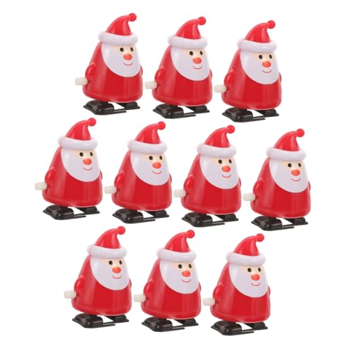 LRXIYODE Teiliges Weihnachts Aufziehspielzeug Lustiges Uhrwerkspielzeug Santa Claus Umweltfreundliches Abs Fördert Berührungssinn und Farberkennung für Weihnachten und Festivals von LRXIYODE