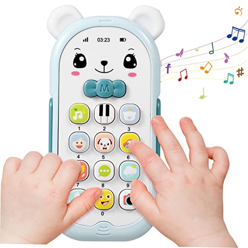 LRXIYODE Telefonspielzeug mit Interaktiven Musikfunktionen und Kreatives Lernspielzeug für Kleinkinder für Jungen und Hellblau LRXIYODE Telefonspielzeug mit Interaktiven Musikfunktionen und Kreatives Lernspielzeug für Kleinkinder für Jungen und Hellblau von LRXIYODE