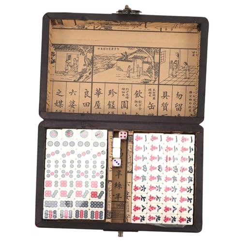 LRXIYODE Tragbares Mahjong Set Kleines Reise Brettspiel Leichtes Mahjong Kit für Freunde Familie Party Logisches Denkspiel Kompakt und Handlich LRXIYODE Tragbares Mahjong Set Kleines Reise Brettspiel Leichtes Mahjong Kit für Freunde Familie Party Logisches Denkspiel Kompakt und Handlich von LRXIYODE