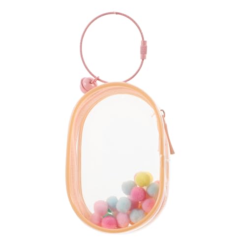 LRXIYODE Transparente PVC Puppentragetasche mit Schlüsselanhänger Hohe Großes Fassungsvermögen Geschlossene Aufbewahrungstasche für Mini Figuren Vielseitig für und Sammler Robust und von LRXIYODE