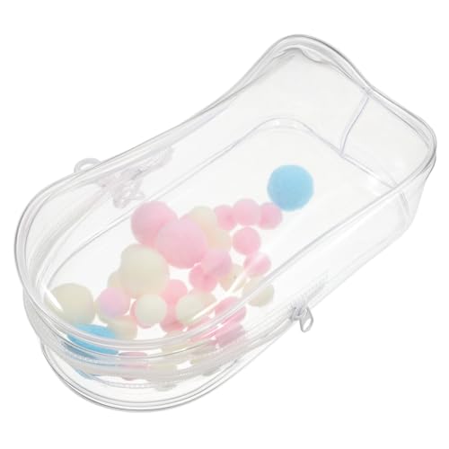 LRXIYODE Transparente PVC figurentasche mit Staubschutz Tragbare Aufbewahrungstasche zum Aufhängen Klarer Organizer für Anime Dolls Inklusive Schlüsselanhänger für Display und Reise von LRXIYODE