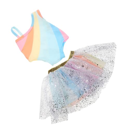 LRXIYODE Tutu Kleid für Puppen Regenbogen Tüllrock Modisches Outfit für Kreative Rollenspiele für Partys und Besondere Anlässe Fördert Geschicklichkeit und Fantasie LRXIYODE Tutu Kleid für Puppen Regenbogen Tüllrock Modisches Outfit für Kreative Rollenspiele für Partys und Besondere Anlässe Fördert Geschicklichkeit und Fantasie von LRXIYODE