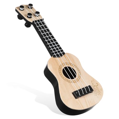 LRXIYODE Ukulele aus Kunststoff Saitige Gitarre für Musikalische Bildung Langlebig und Kinderfreundlich Lerninstrument für Kindergarten und Zuhause von LRXIYODE