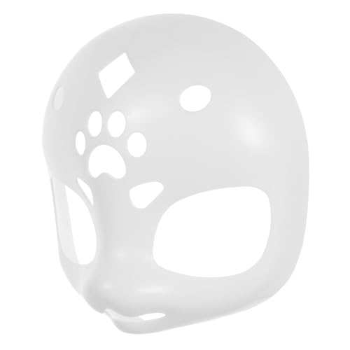 LRXIYODE Unbemalte Plastik Furry Maskenbasis DIY Tierkostüm Maske Weiß Weiches Fell Cosplay Karneval Halloween Maskenparty Zubehör LRXIYODE Unbemalte Plastik Furry Maskenbasis DIY Tierkostüm Maske Weiß Weiches Fell Cosplay Karneval Halloween Maskenparty Zubehör von LRXIYODE