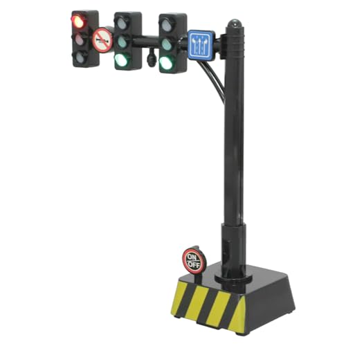 LRXIYODE Verkehrsampel Modellspielzeug Lernspielzeug für Pädagogisches Leuchtzeichen Modell Kreative Verkehrszeichen Dekoration für Sandtisch und Miniaturhäuser von LRXIYODE